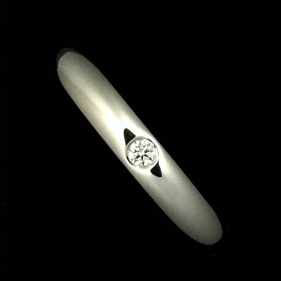 TIFFANY Silver Diamond Ring - Picture 6 of 8